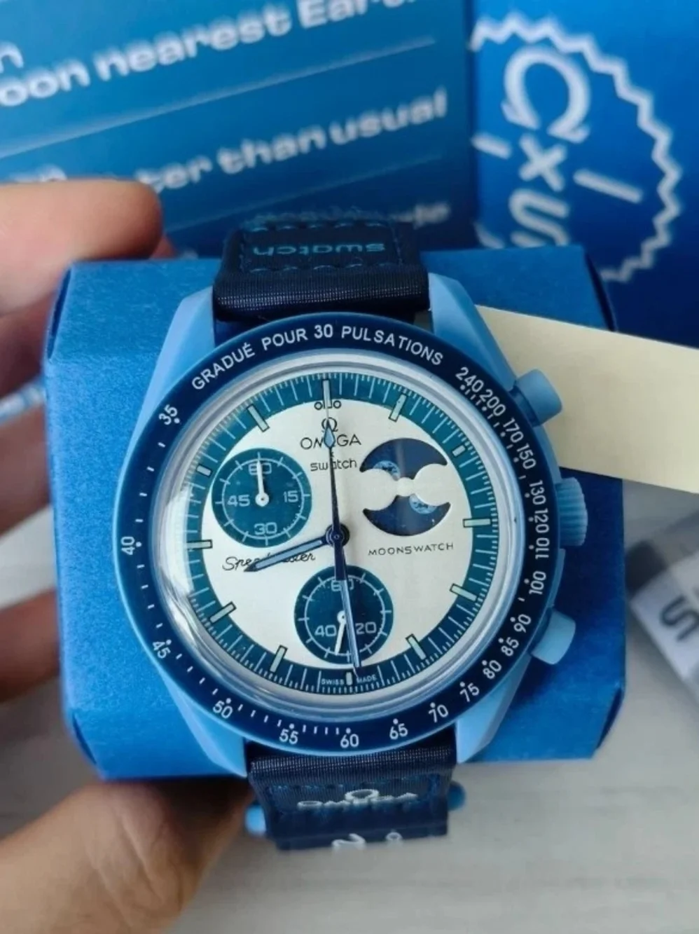 New Swatch x Omega Moonswatch Mission To The Super Blue Watch